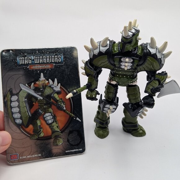 Mega Blok Mag Warriors Drachnid Magnetic Figurine 9015 - Incomplete - Picture 1 of 8